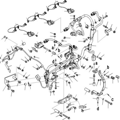 PC300 PC350-7 Excavator Electrical Parts 6745-81-9220 Wiring Harness Assembly